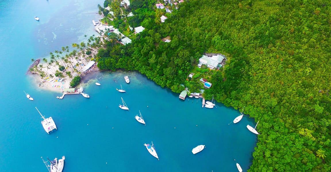 Waterfront Villa & Private Deep Water Dock for Sale, Marigot Bay, St Lucia — photo 1