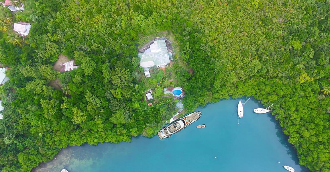 Waterfront Villa & Private Deep Water Dock for Sale, Marigot Bay, St Lucia — photo 3