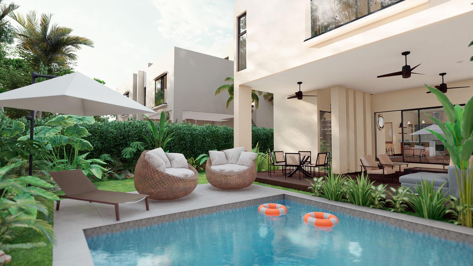 New 3 Bedroom Townhouses for Sale, Akana, Cap Cana, Dominican Republic — photo 1