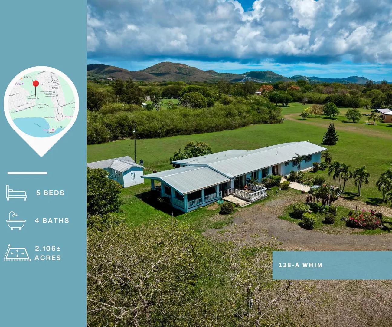 5-bedroom villa on 2.11 acres in West End, St. Croix — photo 1