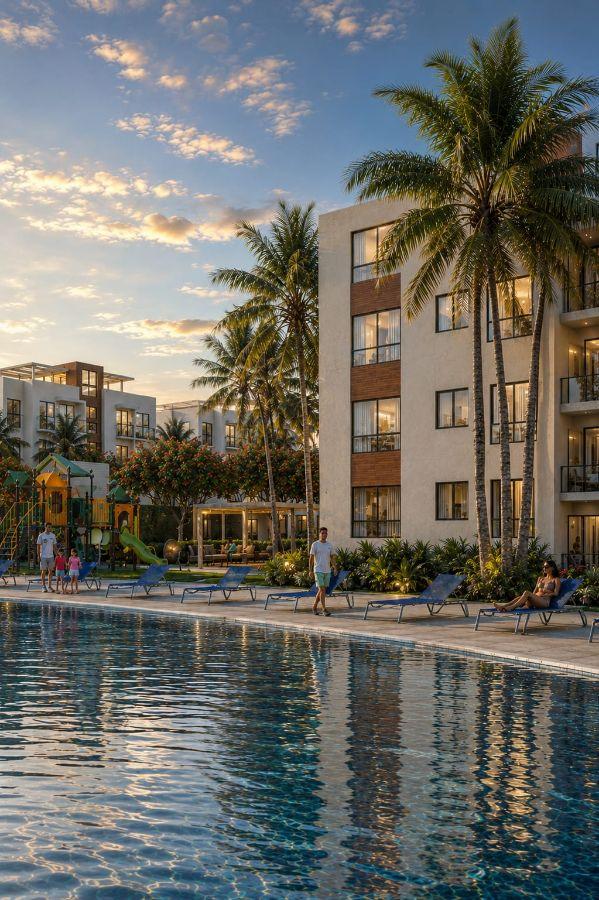 One Bedroom Apartments in Gated Community with Socail Areas, Pool, Kids Playgroung, Walking and Biking Trails, Gardens and Flexible Payments on Outsides of Punta Cana — photo 2