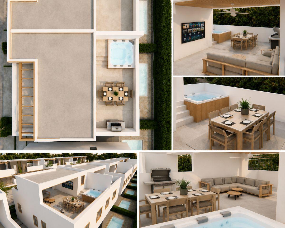 3BDR Townhouse with Rooftop and Pool Included in Punta Cana — photo 5