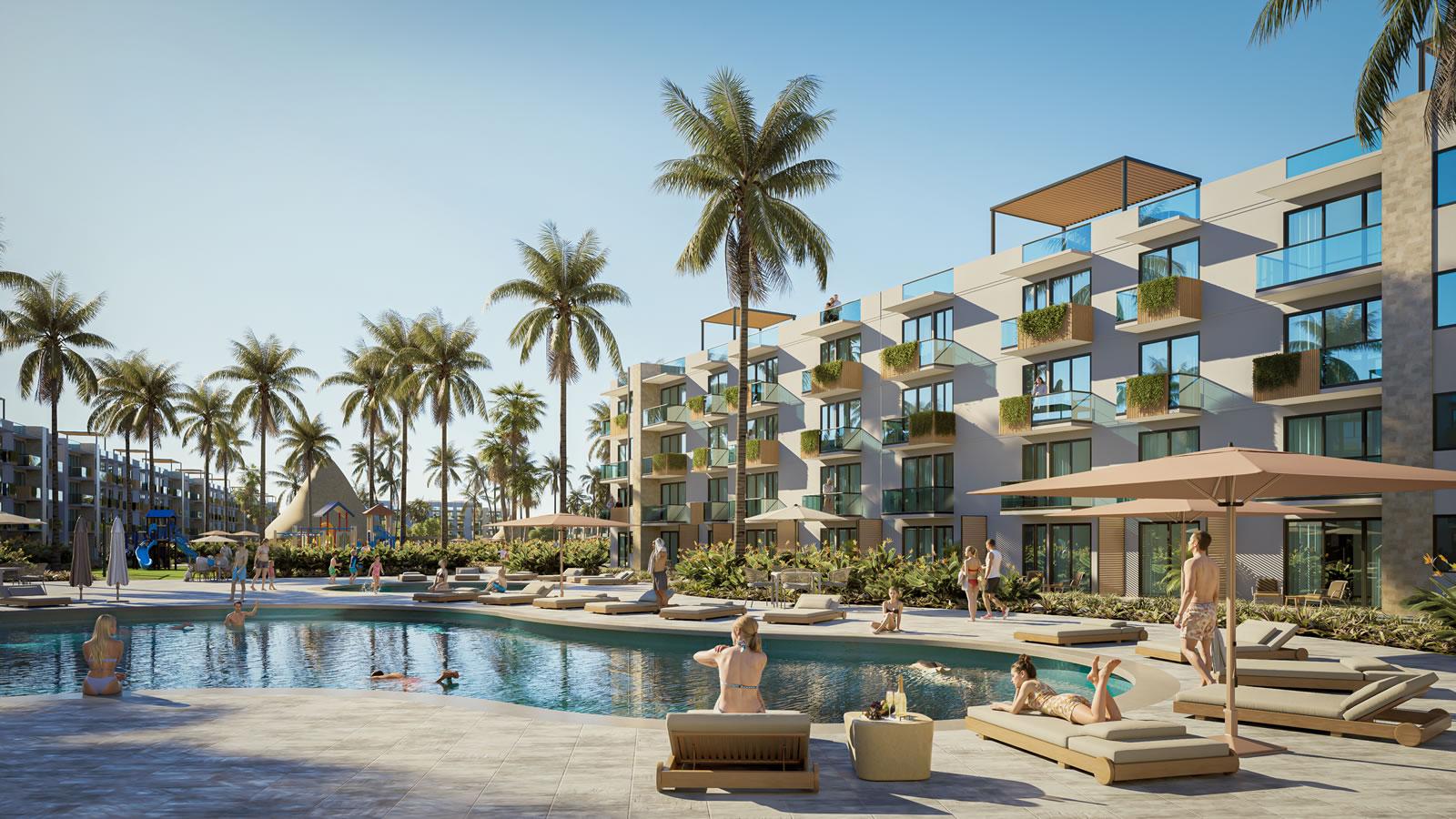 New 2 Bedroom Apartments for Sale, Aura Boulevard, Punta Cana, Dominican Republic — photo 1