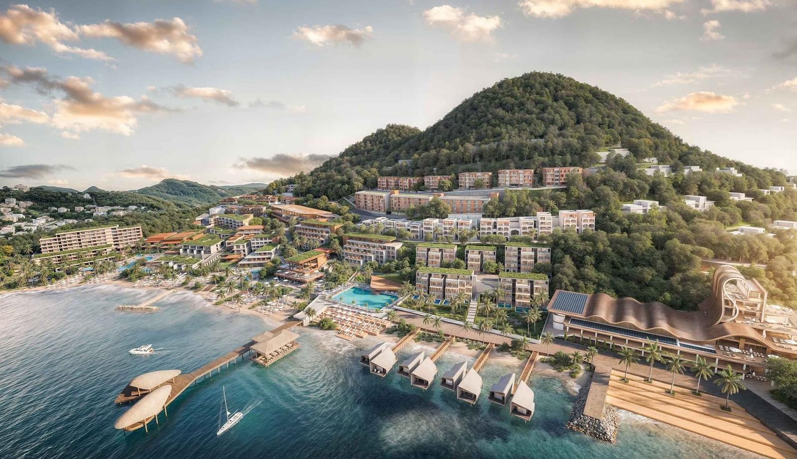 2 Bedroom Apartments for Sale, Blue Zone Residences, A'ila Resorts, Rodney Bay, St Lucia — photo 1
