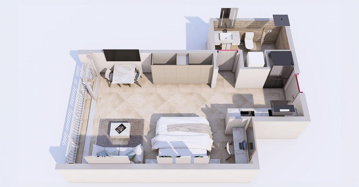 Brand New Studio Crane Private Residences for Sale — photo 3