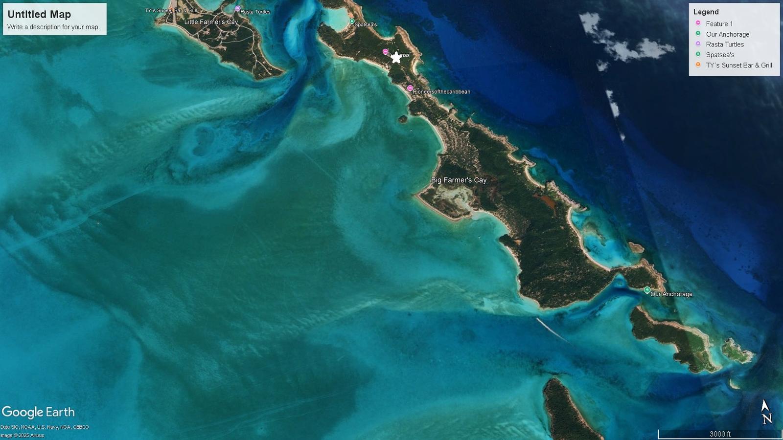 1 Acre Waterfront Land for Sale, Big Farmer's Cay, Exuma Cays, Bahamas — photo 4