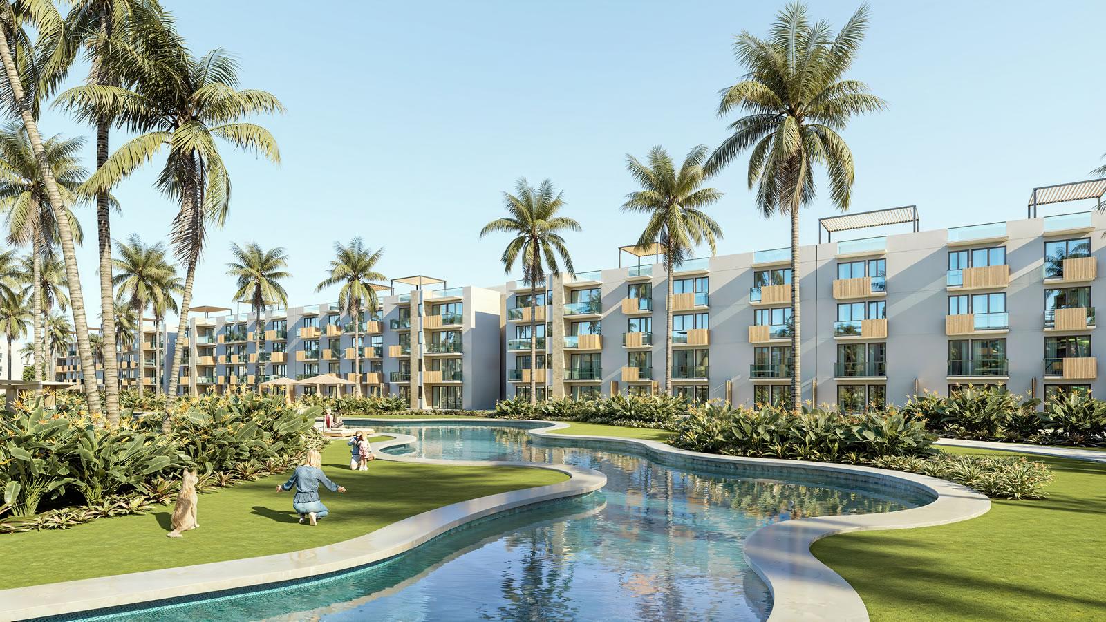 New 1 Bedroom Apartments for Sale, Aura Boulevard, Punta Cana, Dominican Republic — photo 2