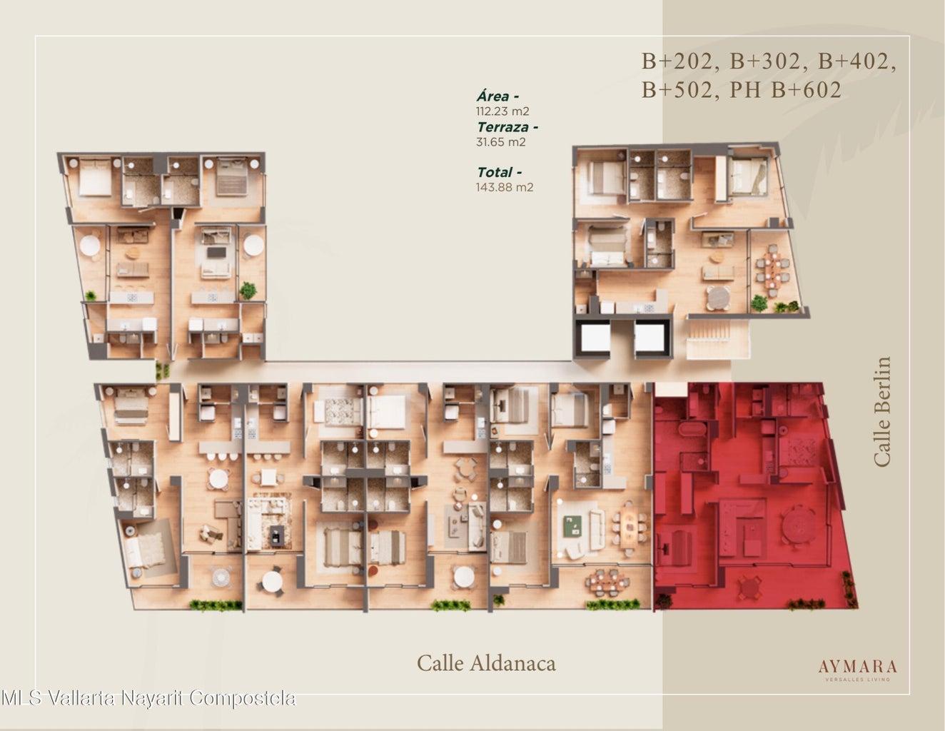 2 Bedroom Condo B302 for Sale, Aymara Versalles, Puerto Vallarta, Jalisco, Mexico — photo 5