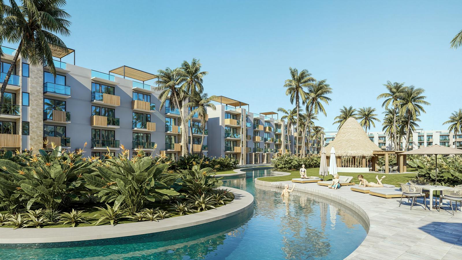 New 1 Bedroom Apartments for Sale, Aura Boulevard, Punta Cana, Dominican Republic — photo 1