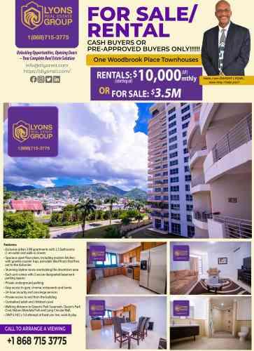 3 Bed Townhouse for Sale in St James, Trinidad — photo 1